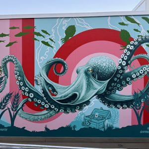 Virgin Voyages x Heineken Octopus Mural